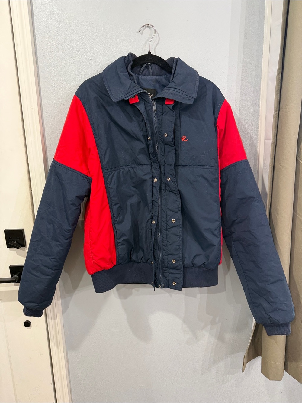 Robbe & Berking Navy and Red Ski Puffer Jacket